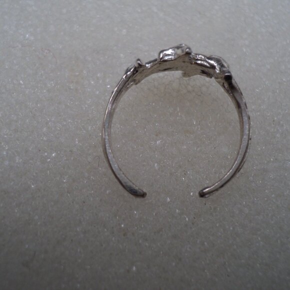 Dolphin sterling silver toe ring adjustable POS143 - Picture 4 of 4